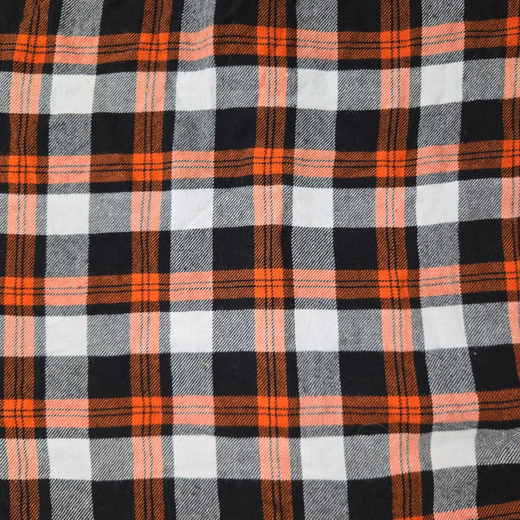 San Francisco Giants Orange Plaid Official MLB Button Down Flannel Size Medium - Picture 5 of 7